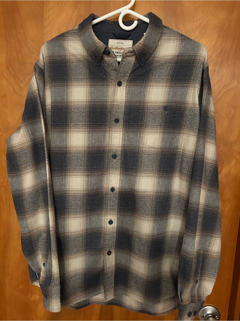 Weatherproof Brown Plaid Men's Shirt